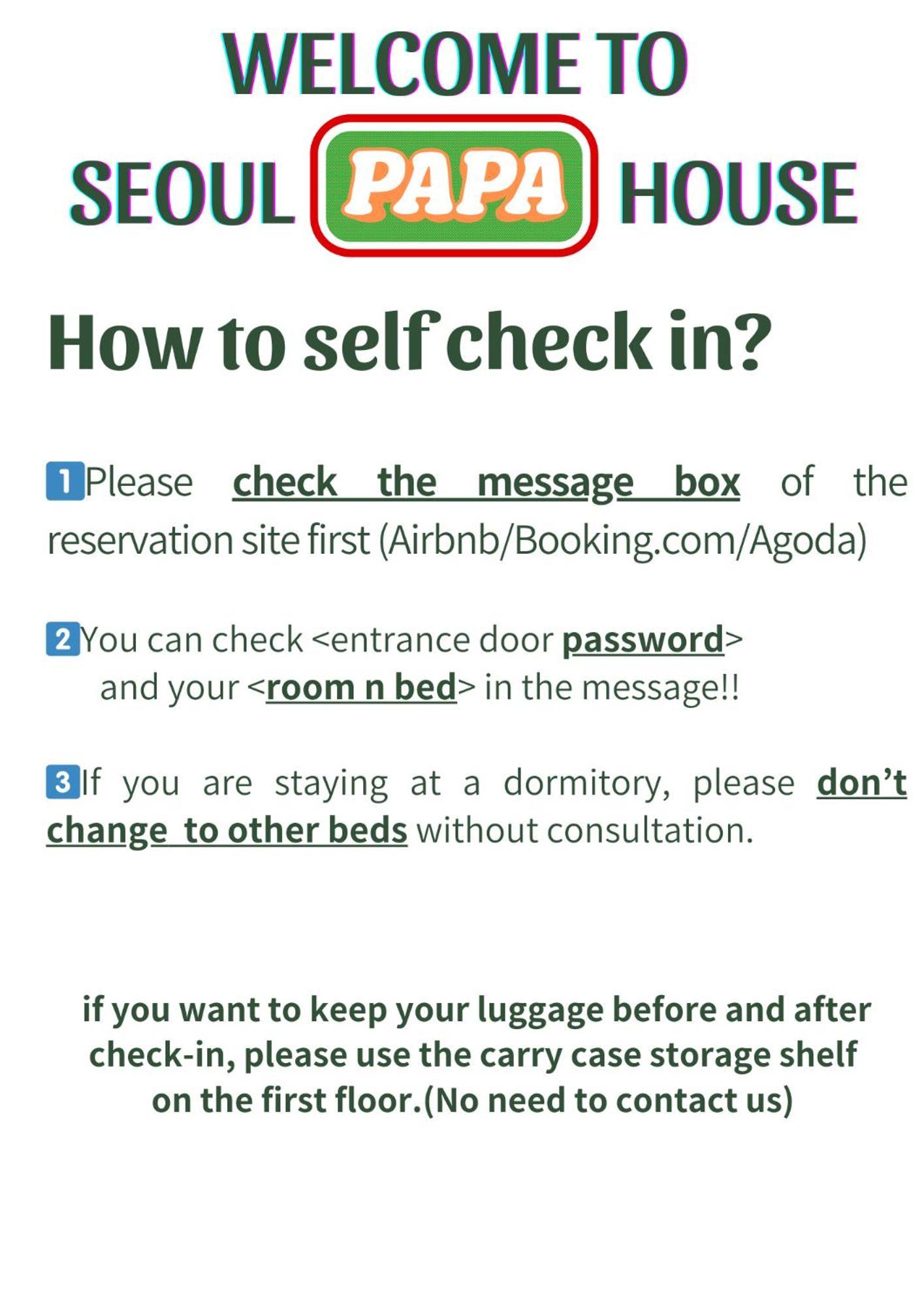 Seoul Papa Guesthouse Экстерьер фото